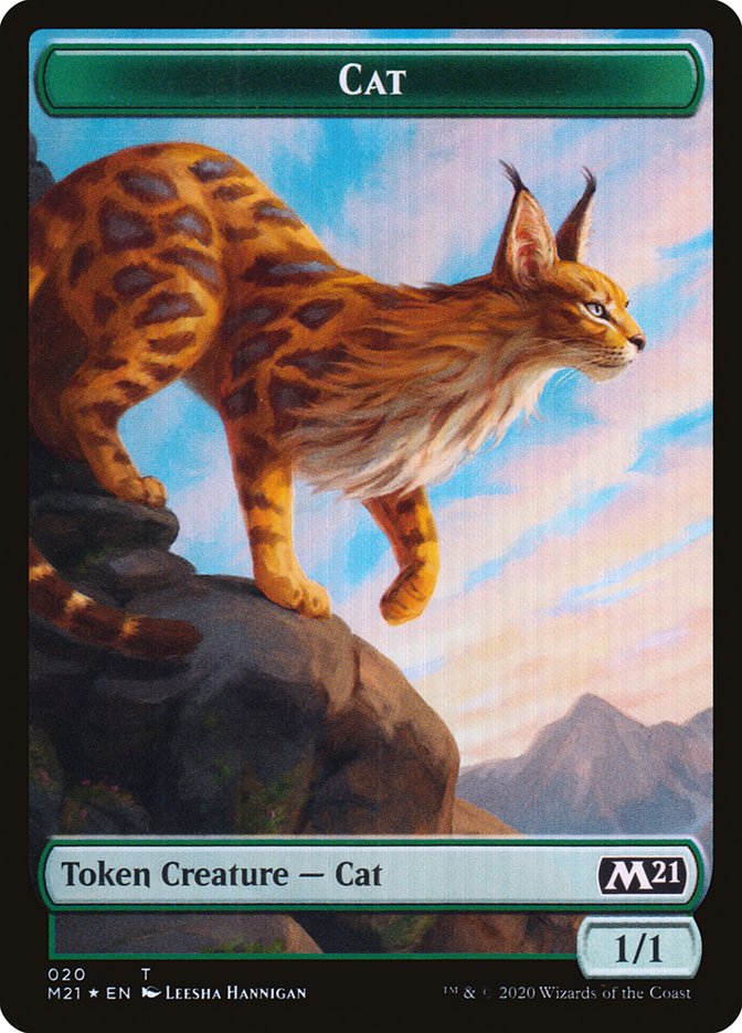 Beast // Cat (020) Double-sided Token [Core Set 2021 Tokens] | Nerdhalla Games