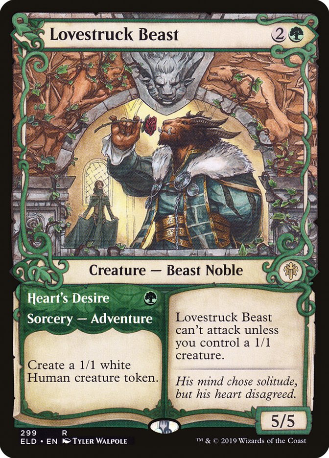 Lovestruck Beast // Heart's Desire (Showcase) [Throne of Eldraine] | Nerdhalla Games