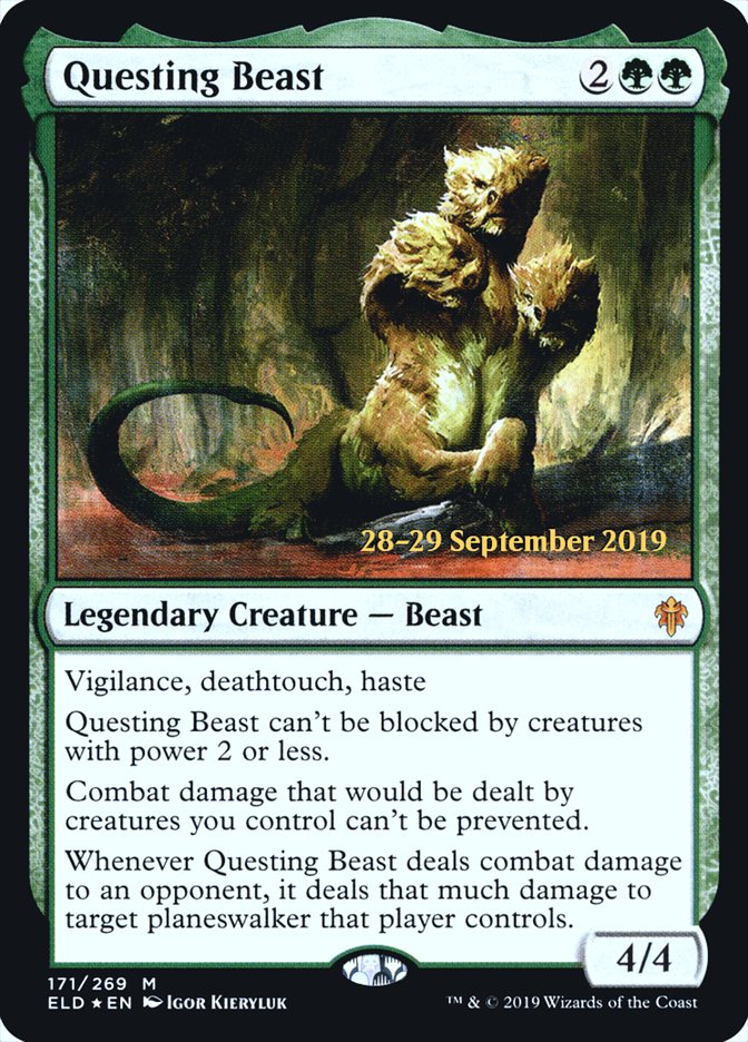 Questing Beast  [Throne of Eldraine Prerelease Promos] | Nerdhalla Games