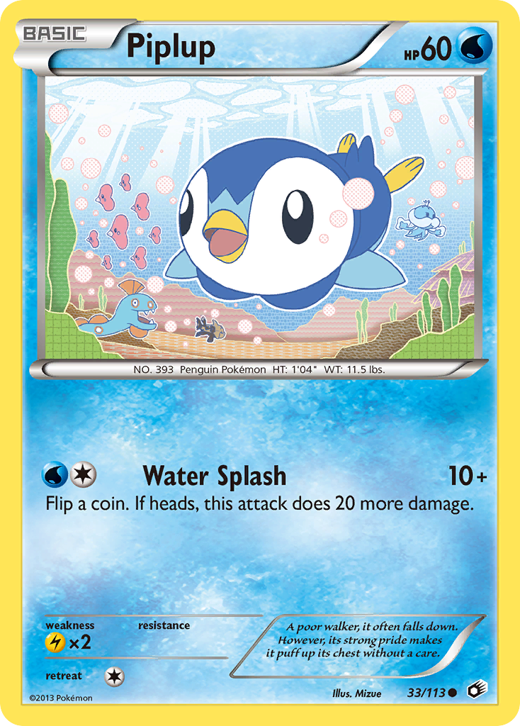 Piplup (33/113) [Black & White: Legendary Treasures] | Nerdhalla Games