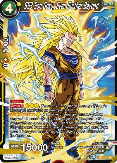 SS3 Son Goku, Even Further Beyond (EB1-043) [Battle Evolution Booster] | Nerdhalla Games