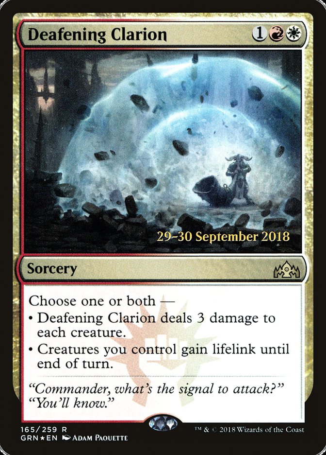 Deafening Clarion  [Guilds of Ravnica Prerelease Promos] | Nerdhalla Games