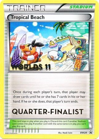 Tropical Beach (BW28) (Quarter Finalist) [Black & White: Black Star Promos] | Nerdhalla Games