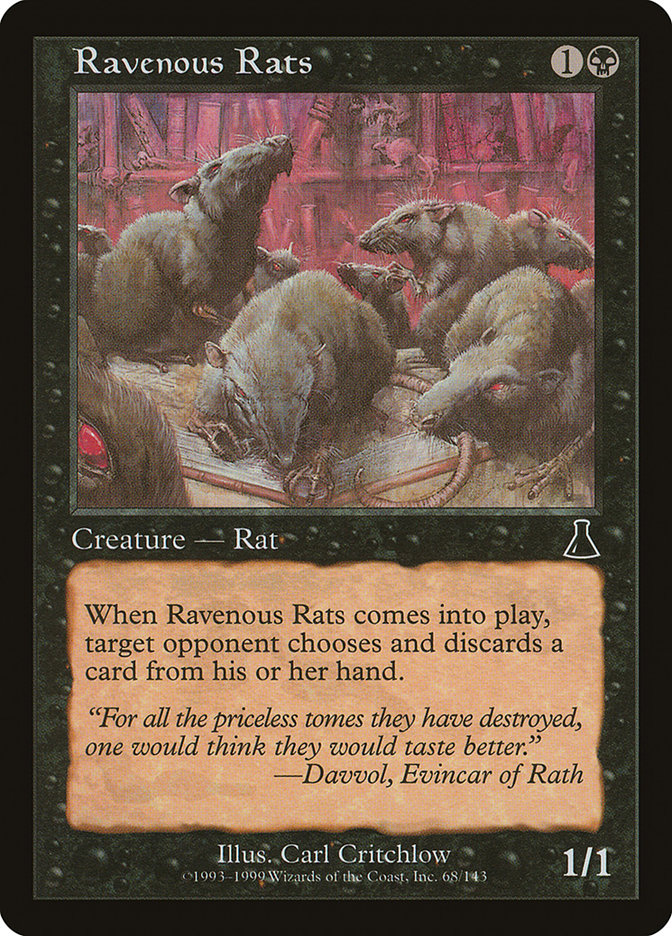 Ravenous Rats [Urza's Destiny] | Nerdhalla Games