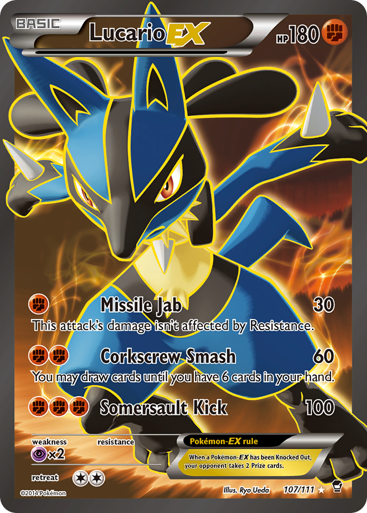 Lucario EX (107/111) [XY: Furious Fists] | Nerdhalla Games