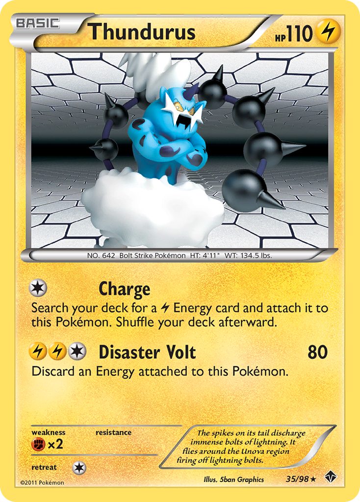 Thundurus (35/98) [Black & White: Emerging Powers] | Nerdhalla Games