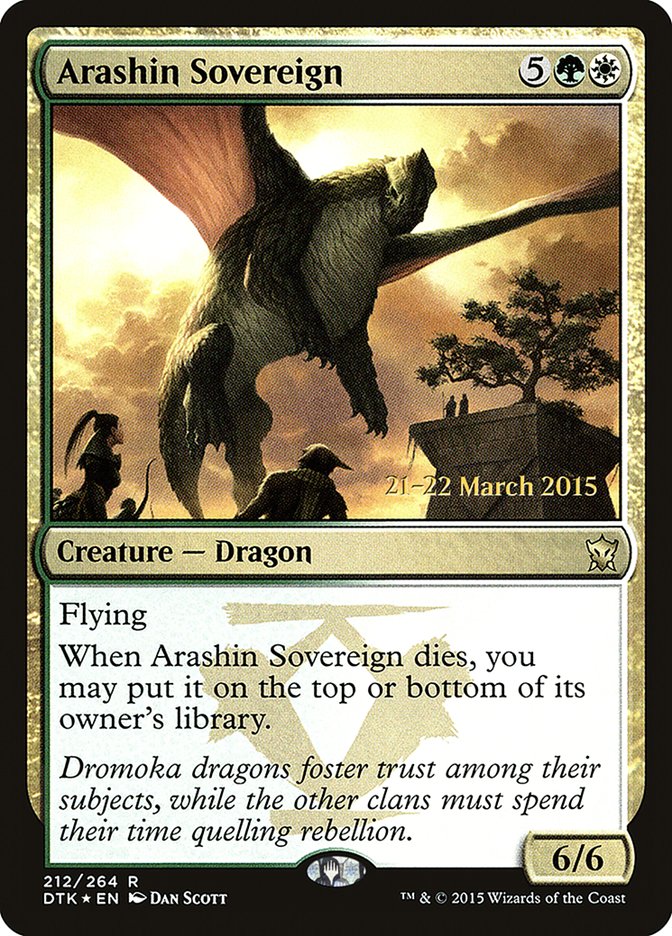 Arashin Sovereign  [Dragons of Tarkir Prerelease Promos] | Nerdhalla Games