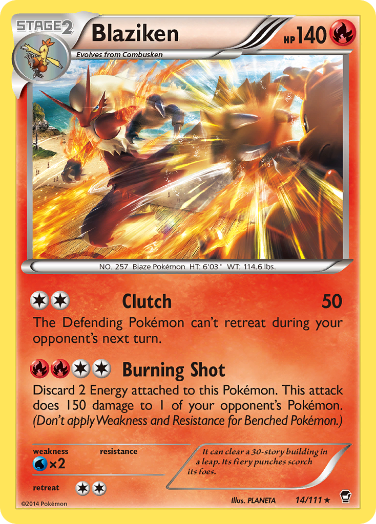 Blaziken (14/111) [XY: Furious Fists] | Nerdhalla Games