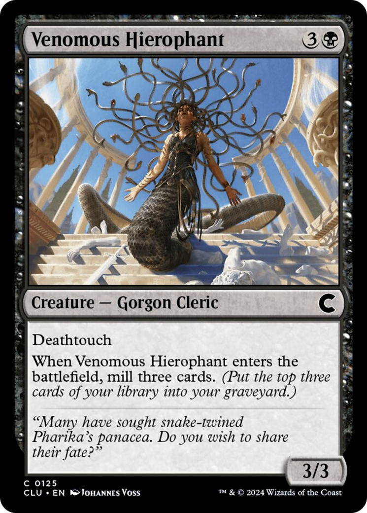 Venomous Hierophant [Ravnica: Clue Edition] | Nerdhalla Games