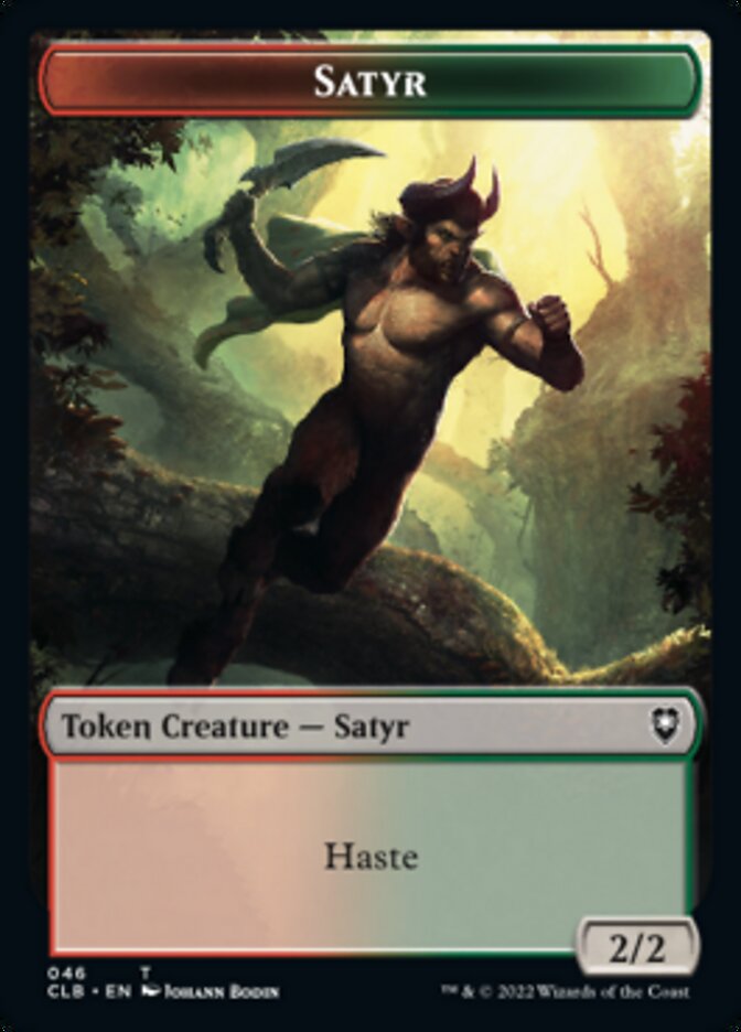 Satyr // Beast Double-sided Token [Commander Legends: Battle for Baldur's Gate Tokens] | Nerdhalla Games