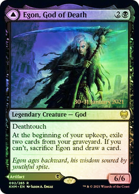 Egon, God of Death // Throne of Death  [Kaldheim Prerelease Promos] | Nerdhalla Games