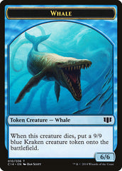 Whale // Zombie (011/036) Double-sided Token [Commander 2014 Tokens] | Nerdhalla Games