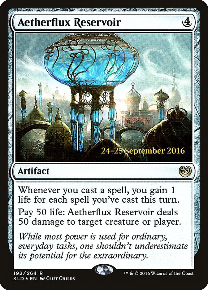 Aetherflux Reservoir  [Kaladesh Prerelease Promos] | Nerdhalla Games