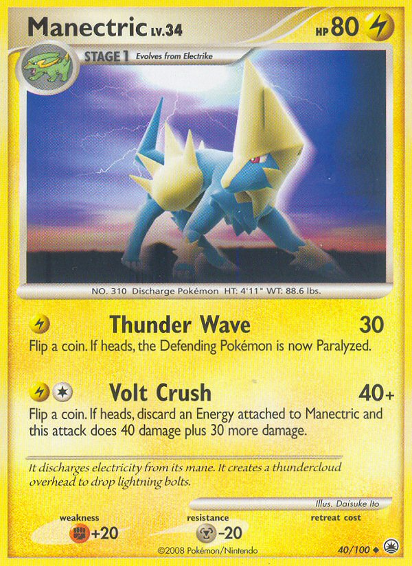 Manectric (40/100) [Diamond & Pearl: Majestic Dawn] | Nerdhalla Games