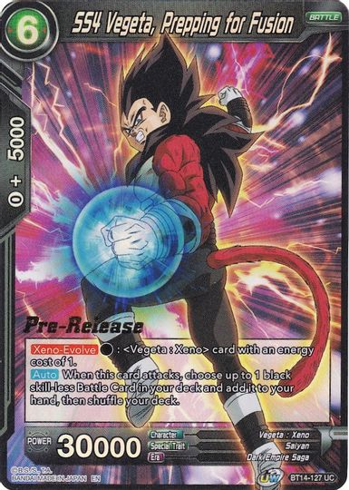 SS4 Vegeta, Prepping for Fusion (BT14-127) [Cross Spirits Prerelease Promos] | Nerdhalla Games