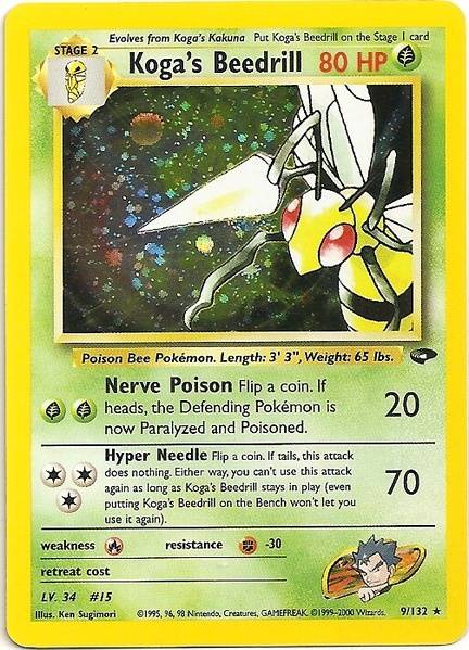 Koga's Beedrill (9/132) [Gym Challenge Unlimited] | Nerdhalla Games