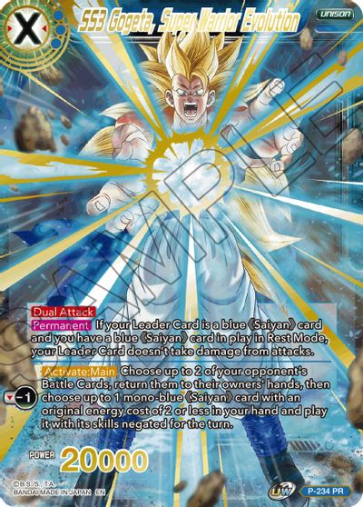 SS3 Gogeta, Super Warrior Evolution (Alternate Art) [P-234] | Nerdhalla Games