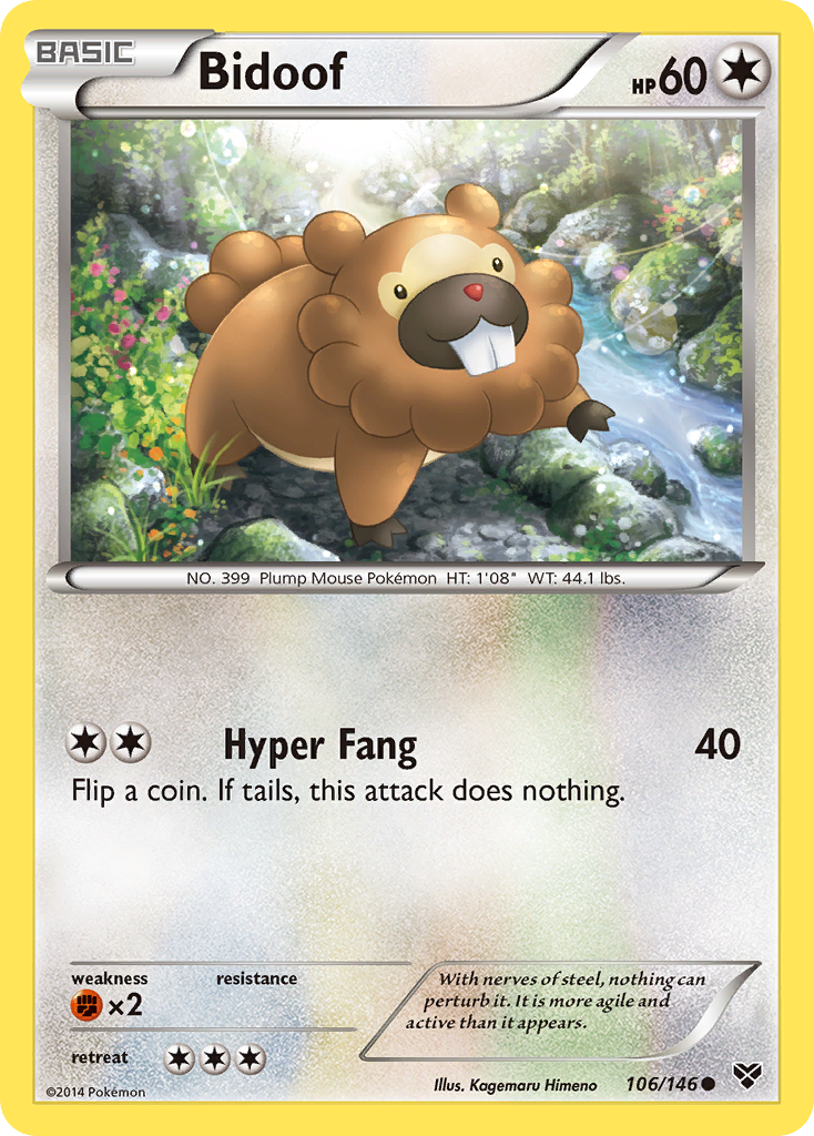 Bidoof (106/146) [XY: Base Set] | Nerdhalla Games