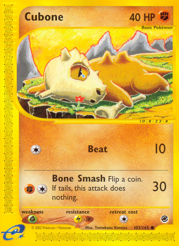 Cubone (103/165) [Expedition: Base Set] | Nerdhalla Games