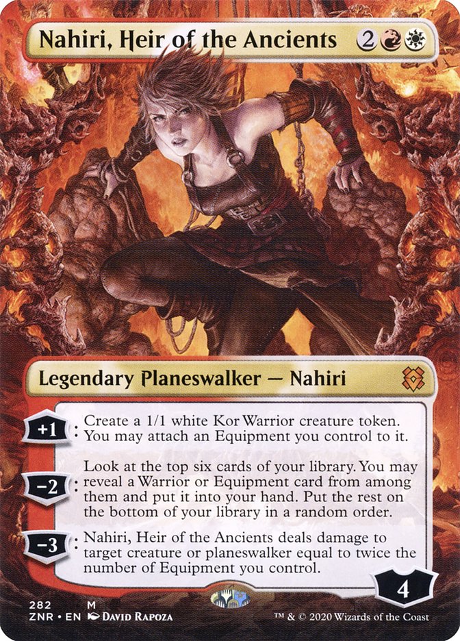 Nahiri, Heir of the Ancients (Borderless) [Zendikar Rising] | Nerdhalla Games