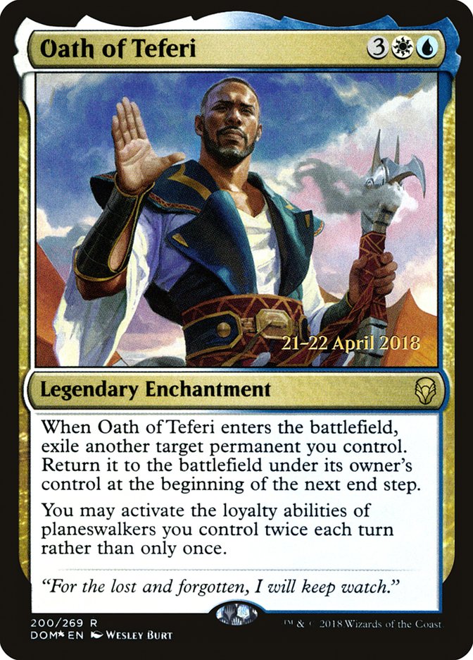 Oath of Teferi  [Dominaria Prerelease Promos] | Nerdhalla Games