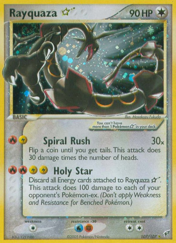 Rayquaza Star (107/107) [EX: Deoxys] | Nerdhalla Games