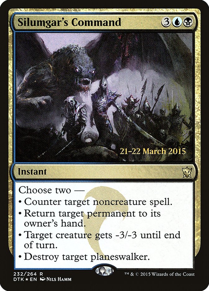 Silumgar's Command  [Dragons of Tarkir Prerelease Promos] | Nerdhalla Games