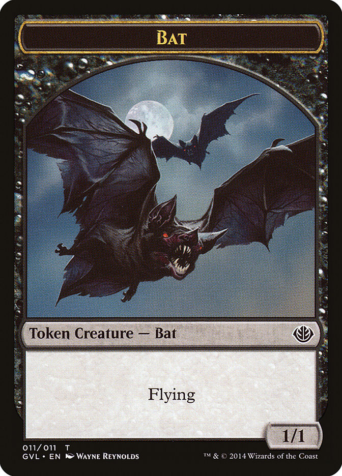 Bat Token (Garruk vs. Liliana) [Duel Decks Anthology Tokens] | Nerdhalla Games