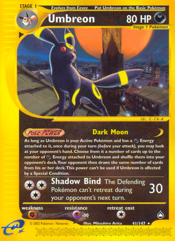 Umbreon (41/147) [Aquapolis] | Nerdhalla Games