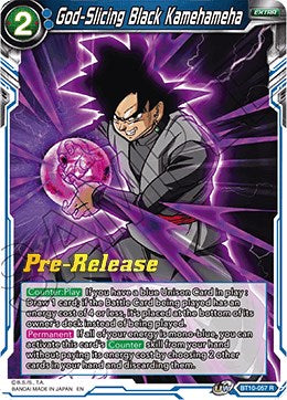 God-Slicing Black Kamehameha (BT10-057) [Rise of the Unison Warrior Prerelease Promos] | Nerdhalla Games