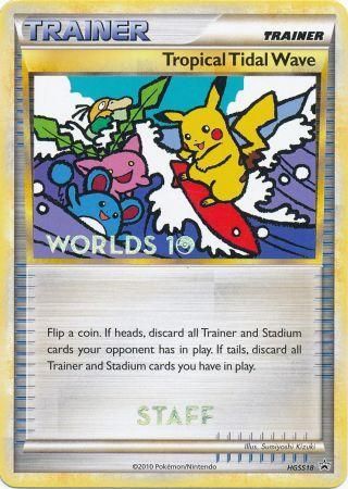 Tropical Tidal Wave (HGSS18) (Staff) [HeartGold & SoulSilver: Black Star Promos] | Nerdhalla Games