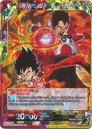 King Vegeta and Vegeta, Royal Bloodline (DB1-090) [Dragon Brawl] | Nerdhalla Games