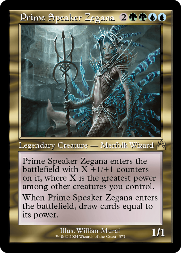 Prime Speaker Zegana (Retro Frame) [Ravnica Remastered] | Nerdhalla Games