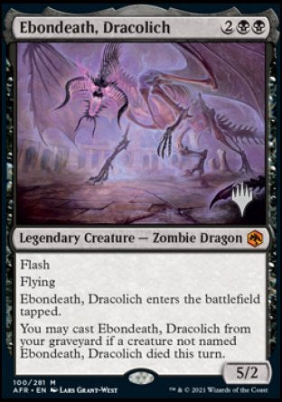 Ebondeath, Dracolich (Promo Pack) [Dungeons & Dragons: Adventures in the Forgotten Realms Promos] | Nerdhalla Games