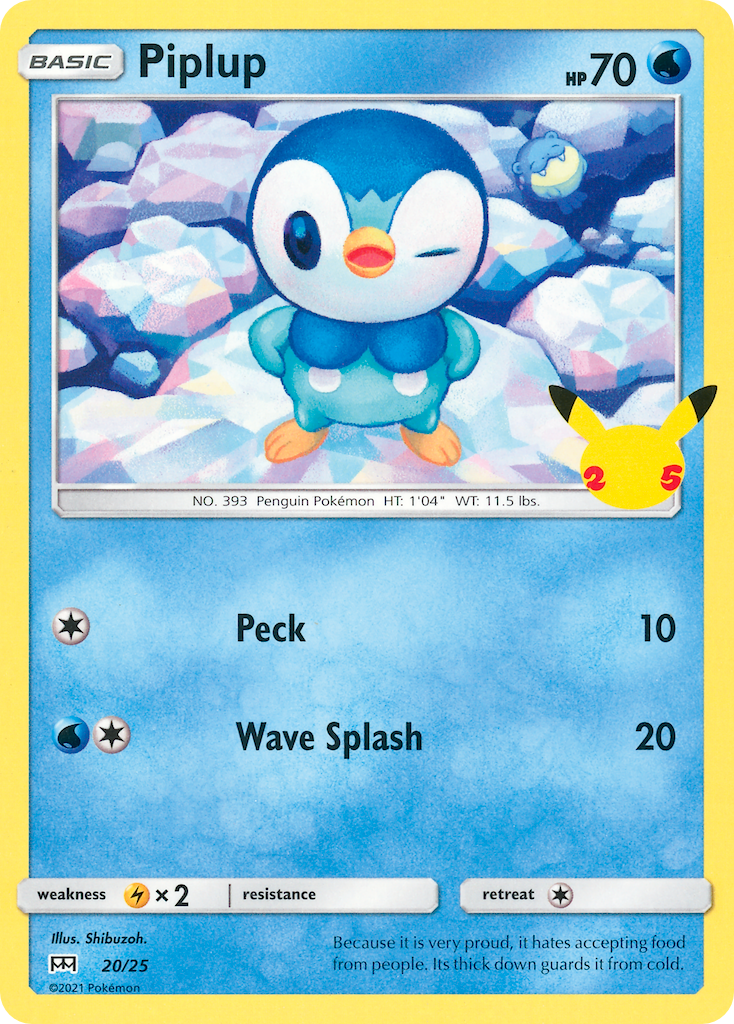 Piplup (20/25) [McDonald's 25th Anniversary] | Nerdhalla Games