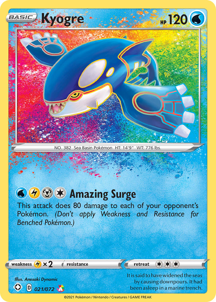 Kyogre (021/072) [Sword & Shield: Shining Fates] | Nerdhalla Games