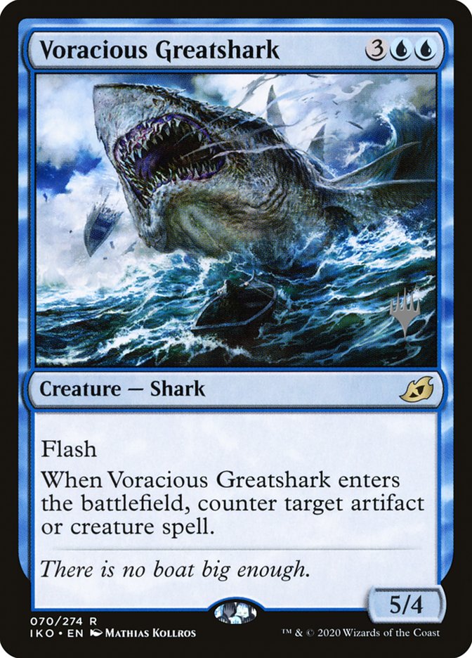 Voracious Greatshark (Promo Pack) [Ikoria: Lair of Behemoths Promos] | Nerdhalla Games