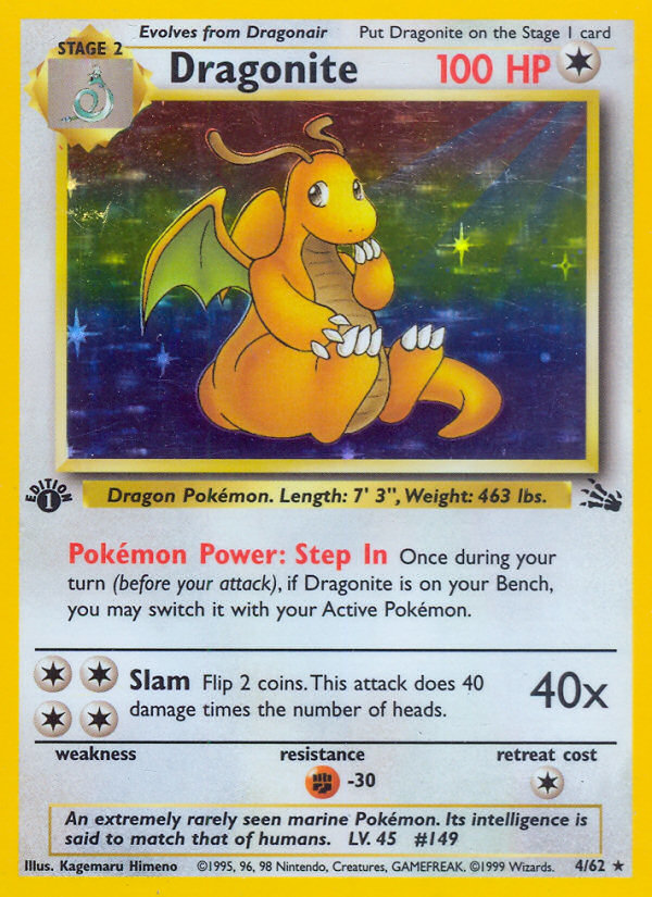 Dragonite (4/62) [Fossil 1st Edition] | Nerdhalla Games