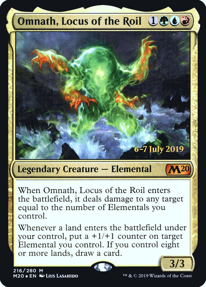 Omnath, Locus of the Roil  [Core Set 2020 Prerelease Promos] | Nerdhalla Games