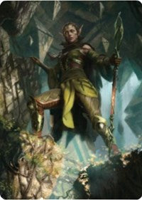 Nissa of Shadowed Boughs 1 Art Card [Zendikar Rising Art Series] | Nerdhalla Games