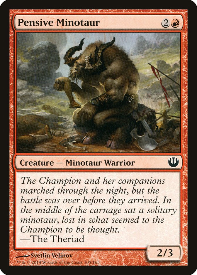 Pensive Minotaur [Journey into Nyx] | Nerdhalla Games