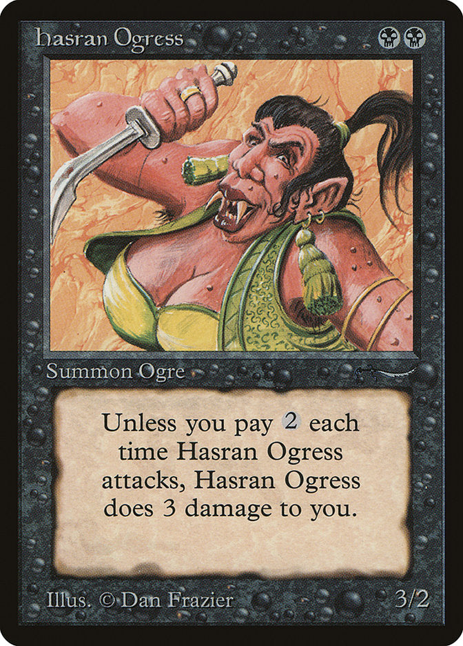 Hasran Ogress (Light Mana Cost) [Arabian Nights] | Nerdhalla Games