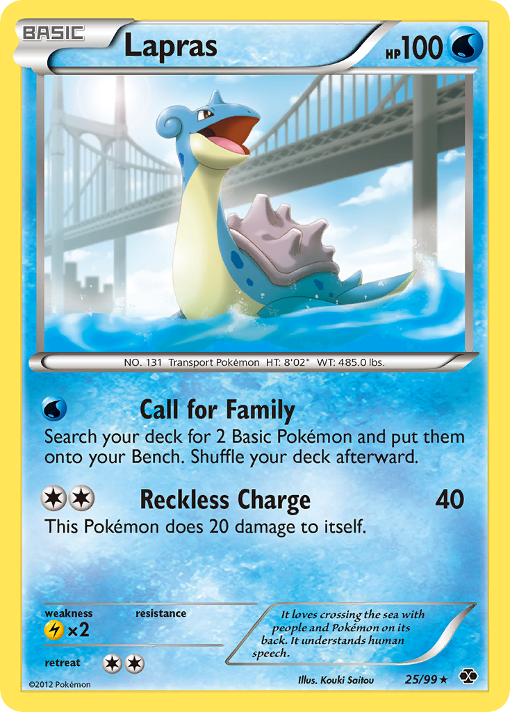 Lapras (25/99) [Black & White: Next Destinies] | Nerdhalla Games