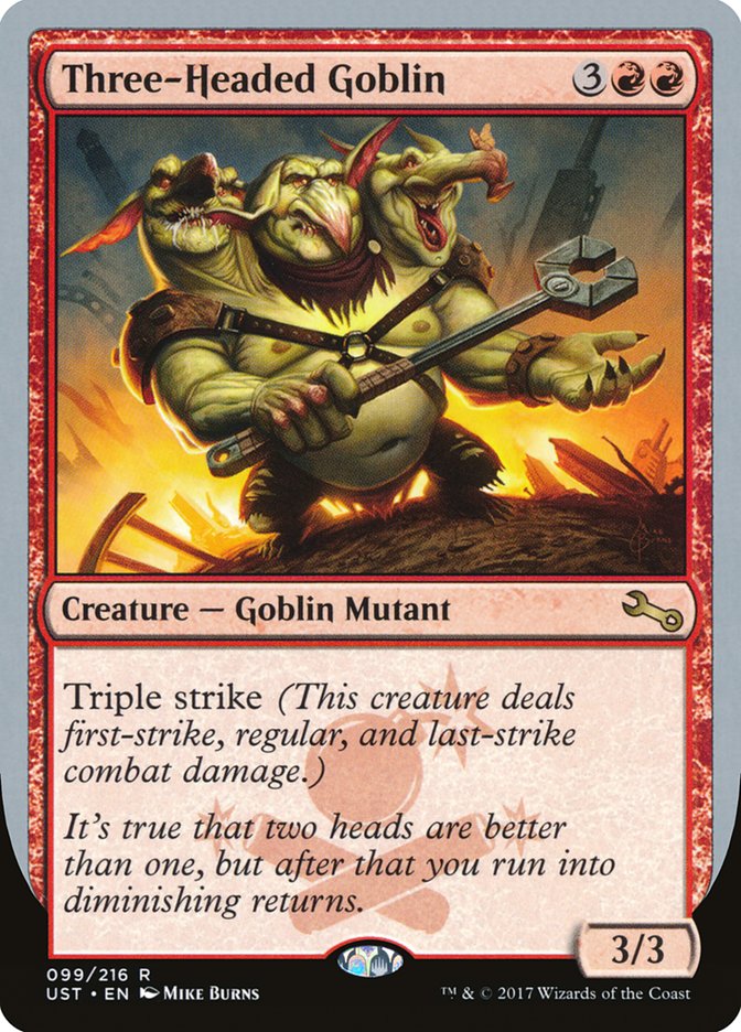 Three-Headed Goblin [Unstable] | Nerdhalla Games