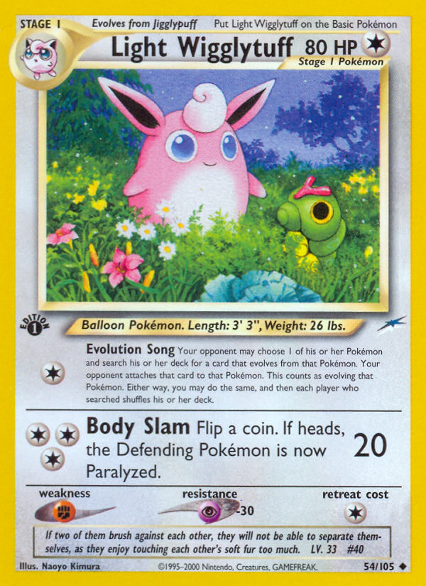 Light Wigglytuff (54/105) [Neo Destiny 1st Edition] | Nerdhalla Games