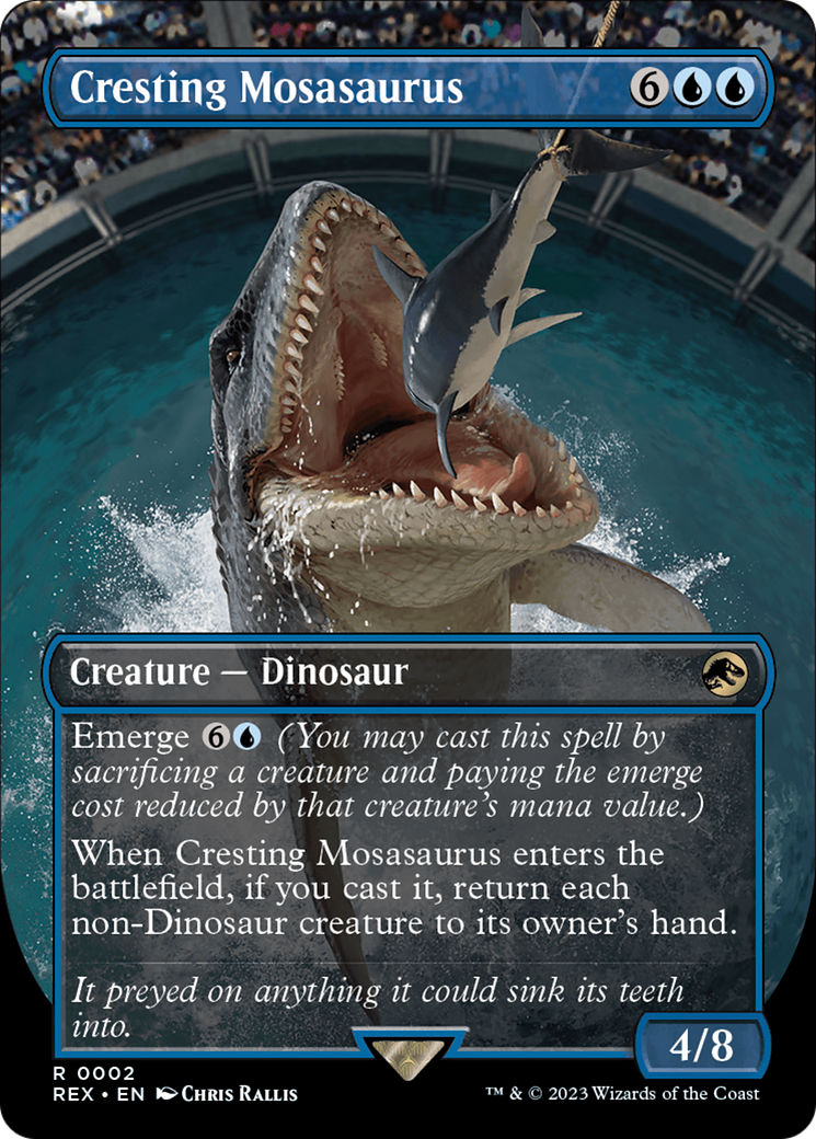 Cresting Mosasaurus (Borderless) [Jurassic World Collection] | Nerdhalla Games