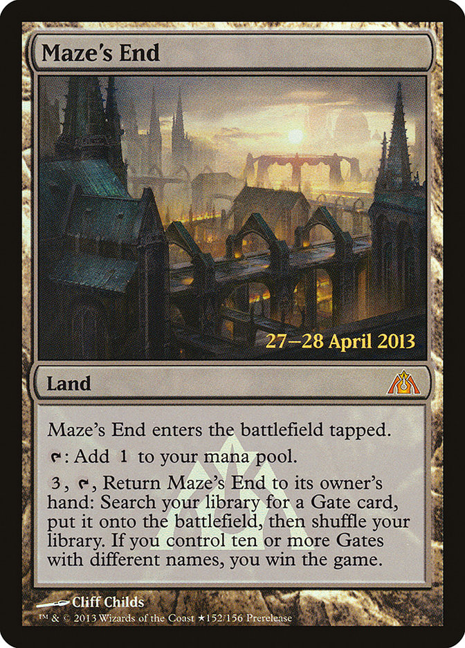 Maze's End  [Dragon's Maze Prerelease Promos] | Nerdhalla Games