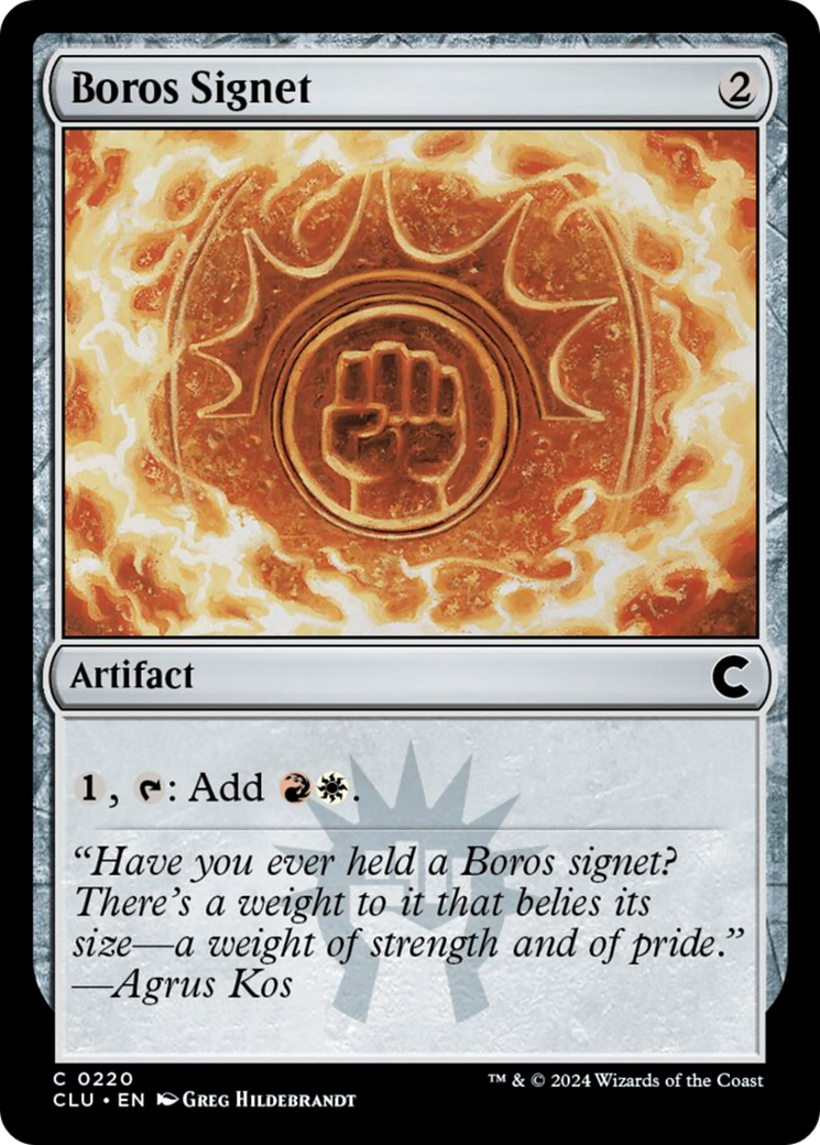 Boros Signet [Ravnica: Clue Edition] | Nerdhalla Games