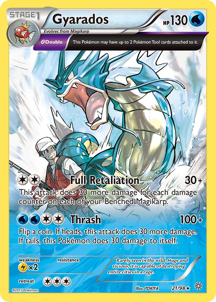 Gyarados (21/98) (Theme Deck Exclusive) [XY: Ancient Origins] | Nerdhalla Games