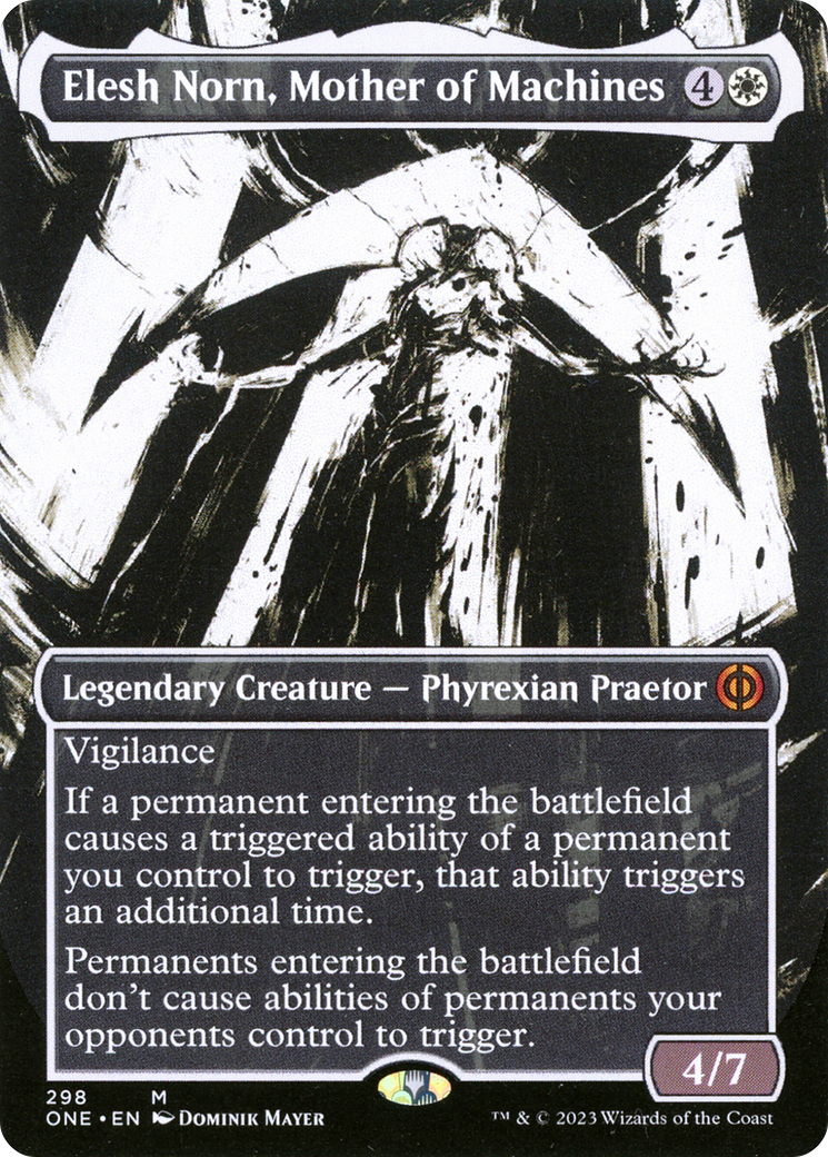 Elesh Norn, Mother of Machines (Borderless Ichor) [Phyrexia: All Will Be One] | Nerdhalla Games